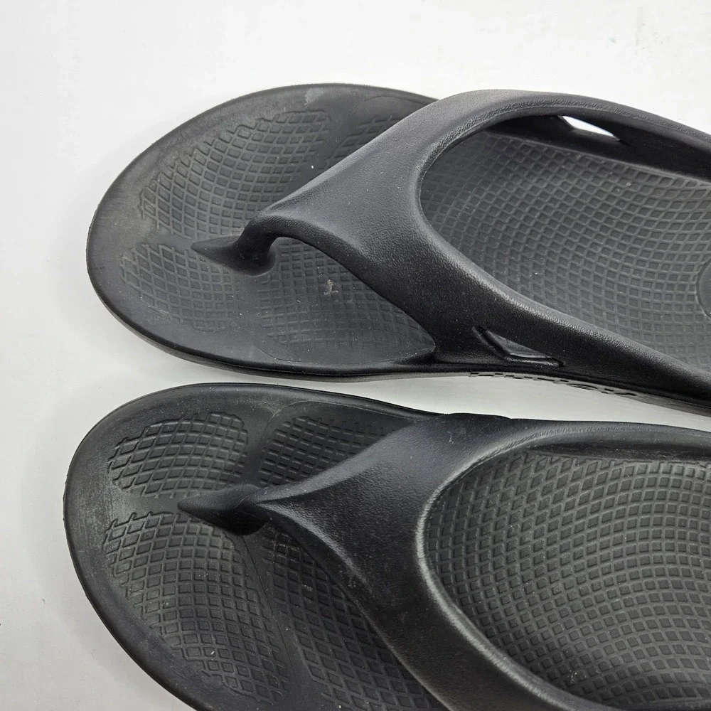 Under Armour Hurley Black Flip Flops Mens Size 9‎ Heel To Toe 11.5
